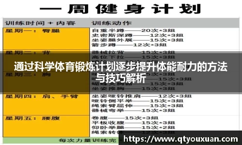 通过科学体育锻炼计划逐步提升体能耐力的方法与技巧解析